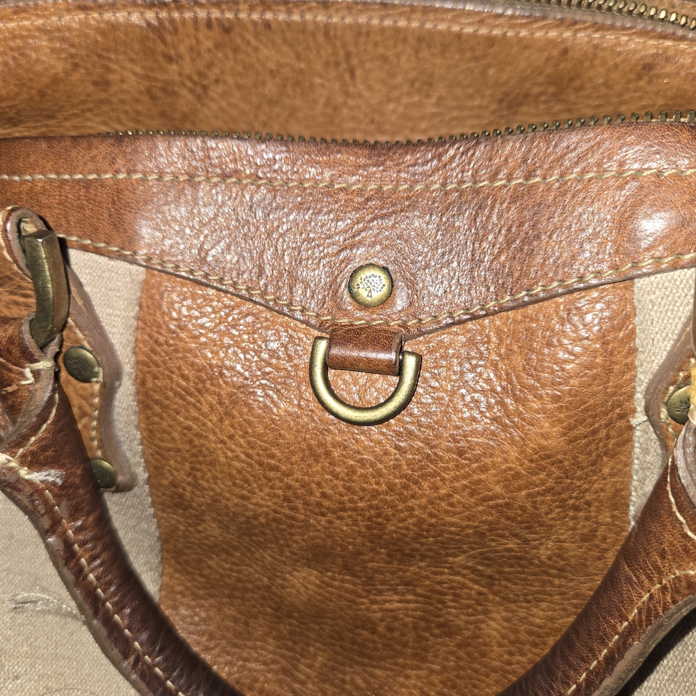Women's Mulberry Cognac leather with tan color strap. - Picture 11 of 16